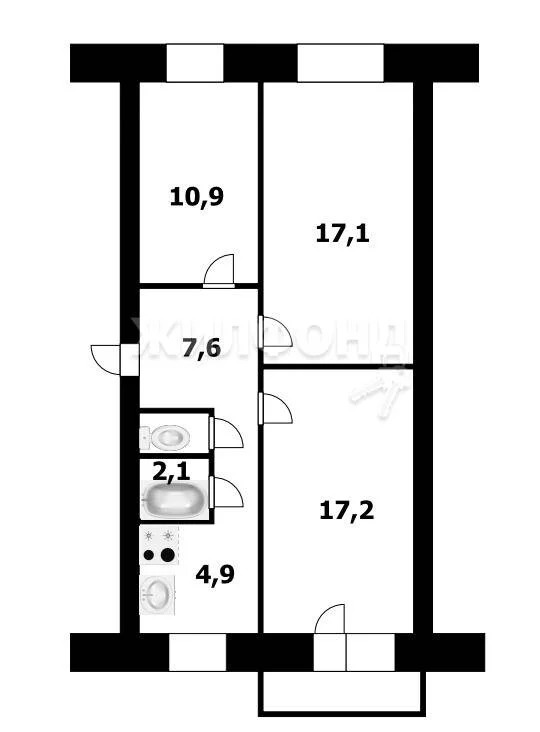 Продажа квартиры, Новосибирск, ул. Лейтенанта Амосова - Фото 18