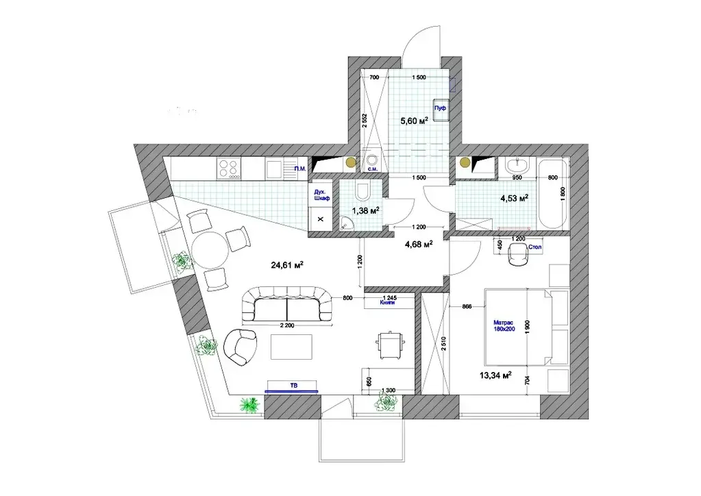 Видовая квартира на Народного Ополчения в современном жилом комплексе - Фото 24