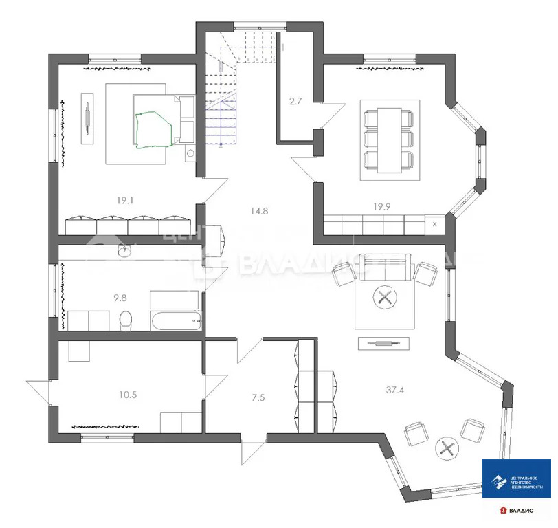 Продажа дома, Агро-Пустынь, Рязанский район, улица Фирсова - Фото 32