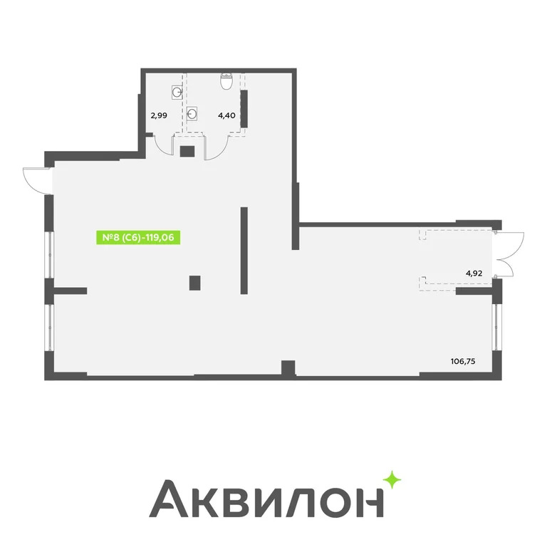 Продажа офиса 119.06 м2 - Фото 2