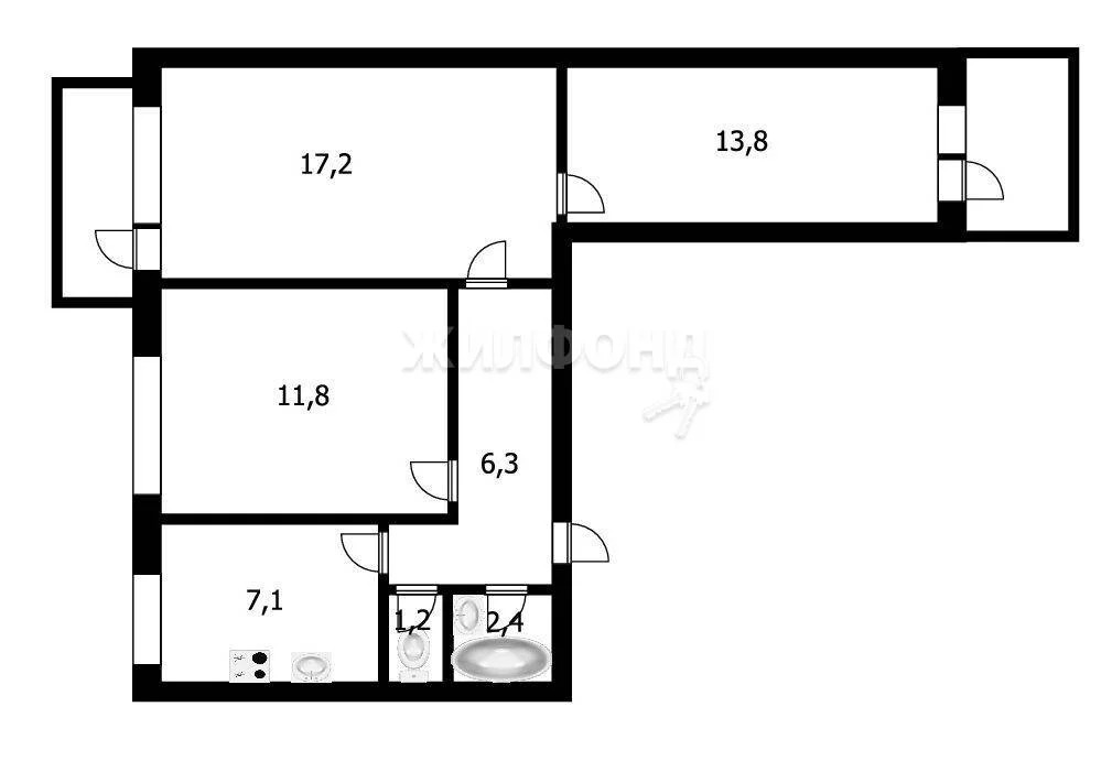 Продажа квартиры, Новосибирск, ул. Федосеева - Фото 8