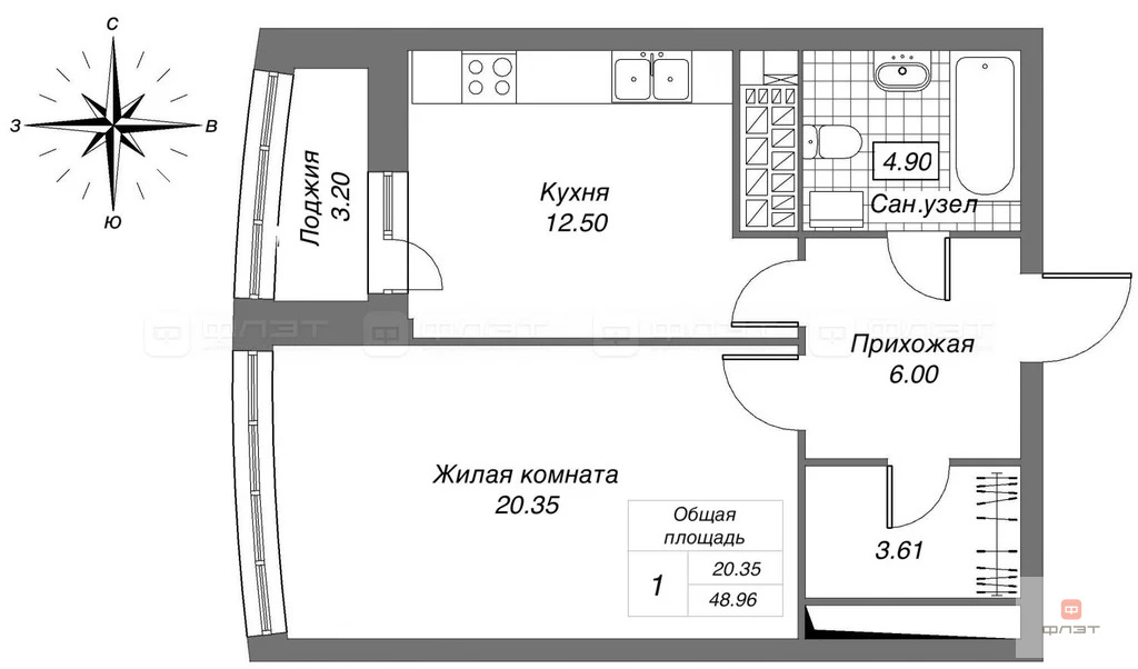 Продажа квартиры в новостройке, Казань, ул. Карбышева - Фото 4