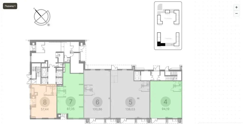 Продается Торговое помещение 87.35 кв.м. в  ЖК Дюна. - Фото 5