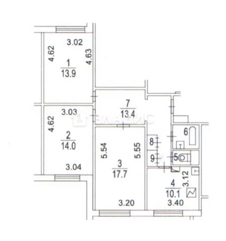 Москва, улица Барышиха, д.44, 3-комнатная квартира на продажу - Фото 8