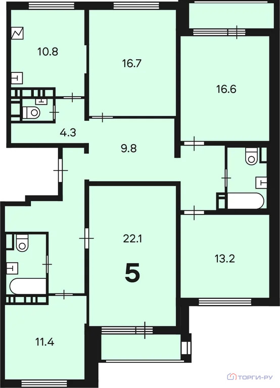 Продажа квартиры, Новомихайловское шоссе - Фото 6