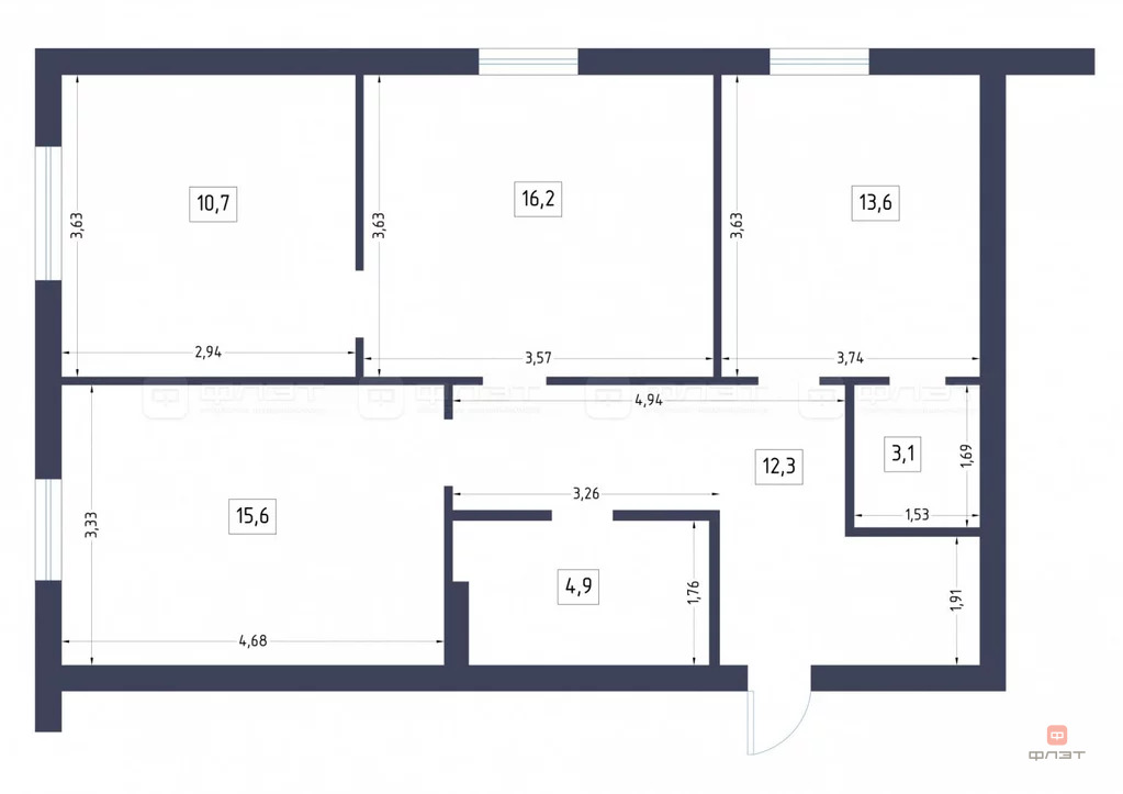 Продажа квартиры, Куюки, Пестречинский район, 6-й квартал - Фото 23