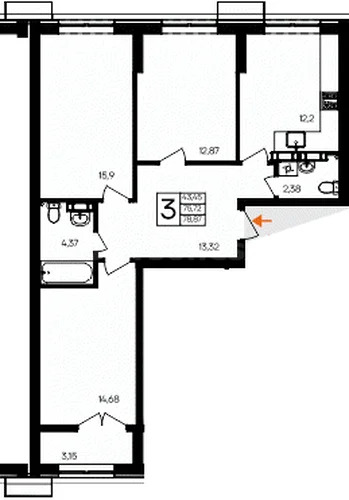 Продажа квартиры в новостройке, Севастополь, ул. Мате Залки - Фото 1