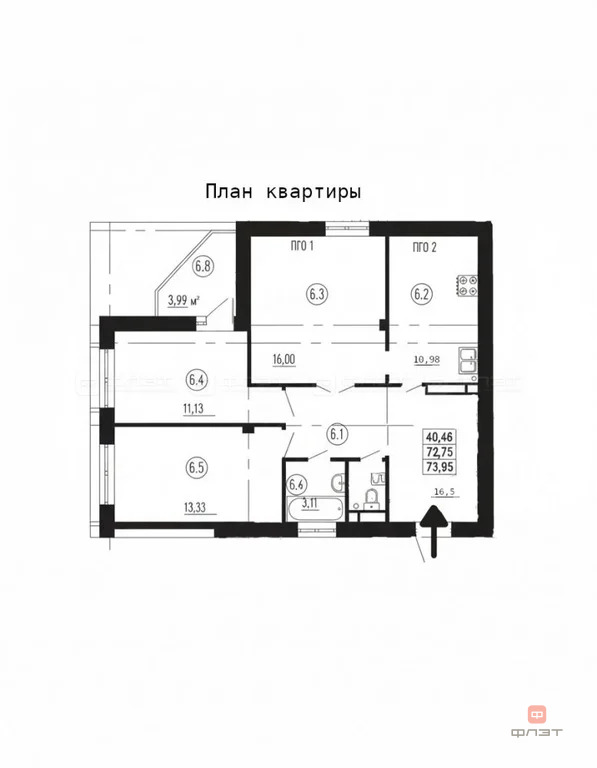 Продажа квартиры, Зеленодольск, Зеленодольский район, ул. Карла Маркса - Фото 10