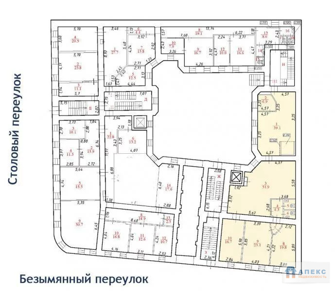 Аренда офиса 180 м2 м. Арбатская фл в бизнес-центре класса В в Арбат - Фото 5