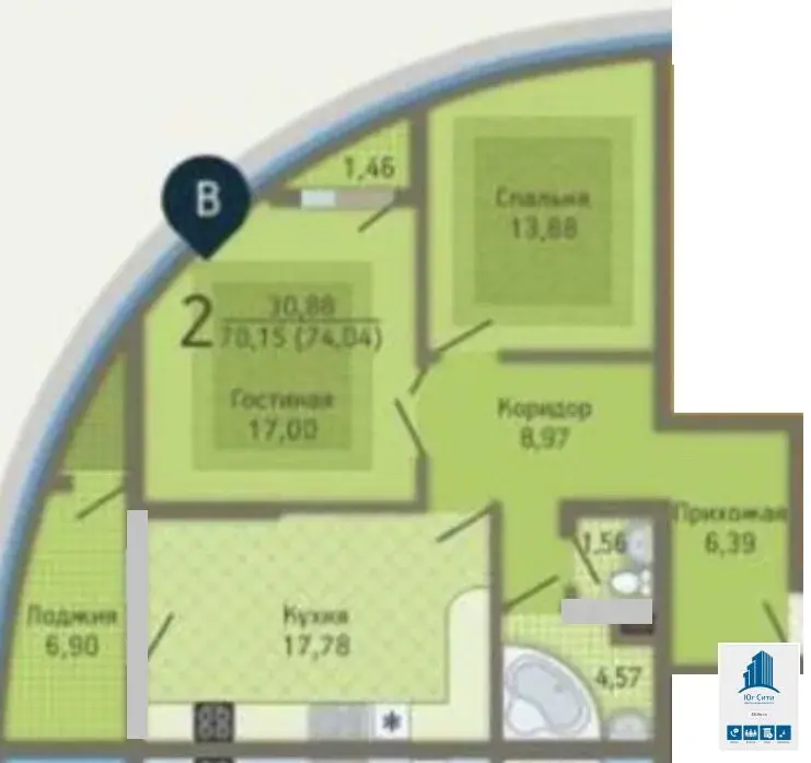 ЖК "Адмирал" Продаю 3к.квартиру - Фото 2