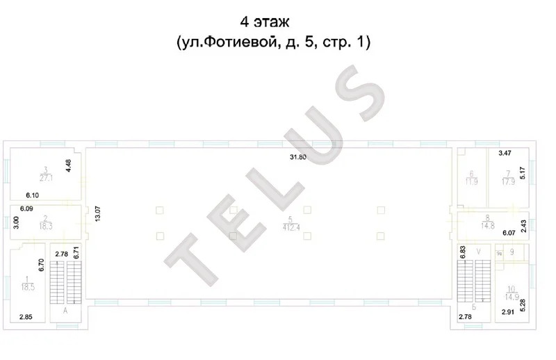 м. Ленинский проспект, ул. Фотиевой, 3034 м2, Здание (ном. объекта: ... - Фото 8