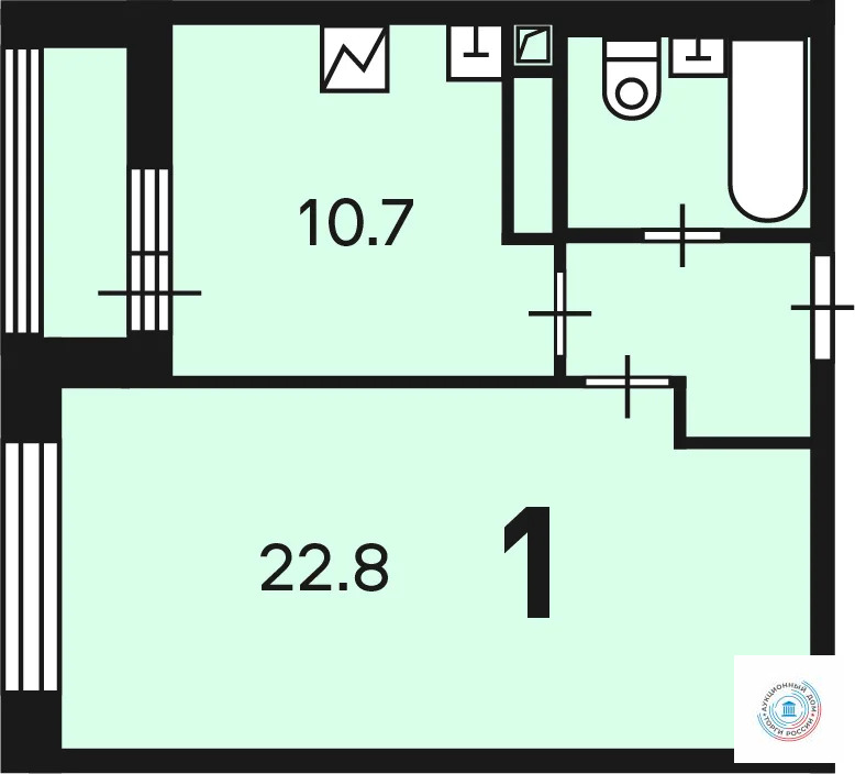 Продается квартира, 41.3 м - Фото 3