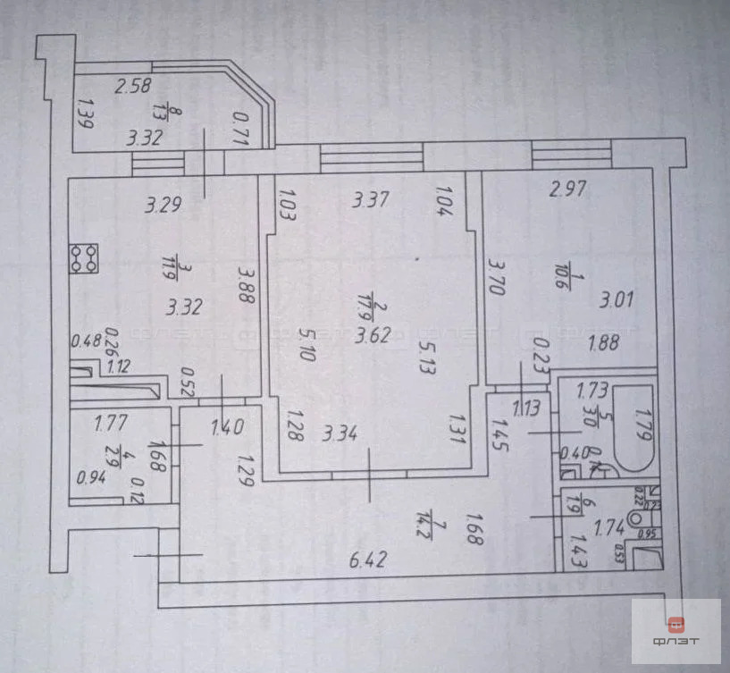 Продажа квартиры, Казань, ул. Виктора Сажинова - Фото 12