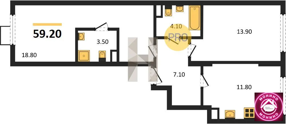 Продажа квартиры в новостройке, Молоково, Ленинский район, ... - Фото 1