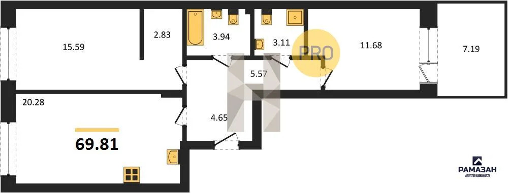 Продажа квартиры в новостройке, Казань, м. Козья слобода, ул. ... - Фото 1