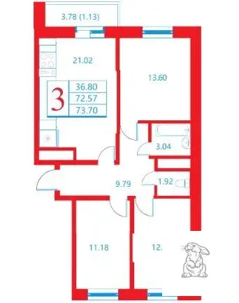 Квартира в сосновом бору - Фото 12