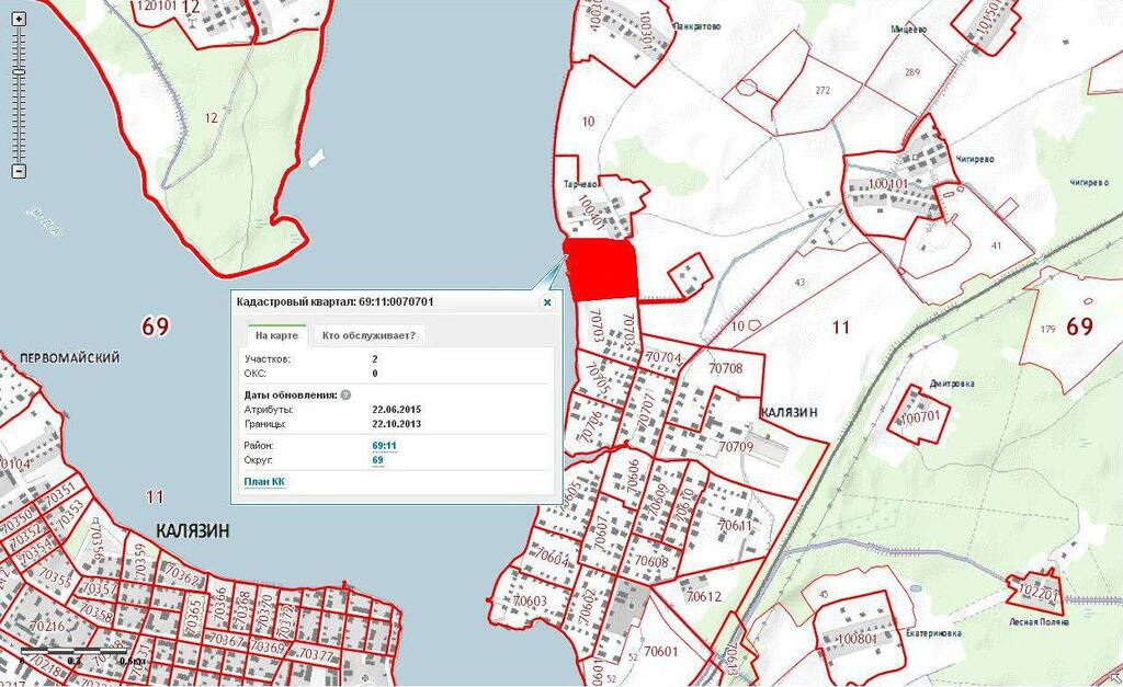 Кадастровая карта публичная тверской области калязинский район