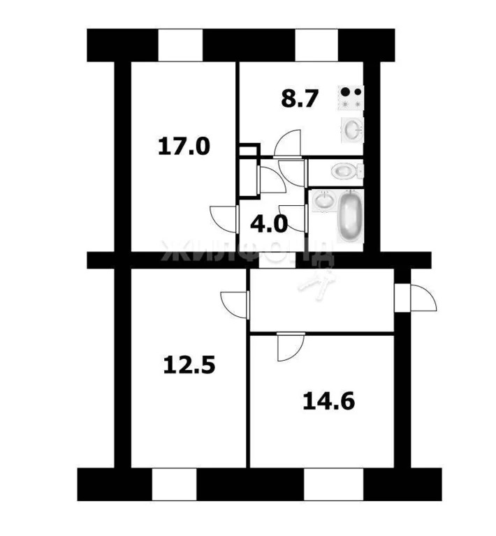 Продажа комнаты, Новосибирск, ул. Караваева - Фото 5