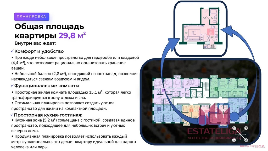 Продажа квартиры в новостройке, набережная Марка Шагала - Фото 2