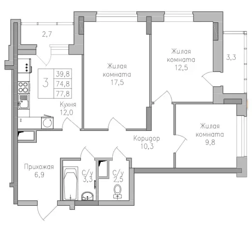 Продажа квартиры в новостройке - Фото 1