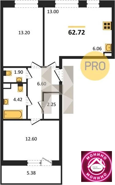 Продажа квартиры в новостройке, Пушкино, Воскресенский район, Новая ... - Фото 1