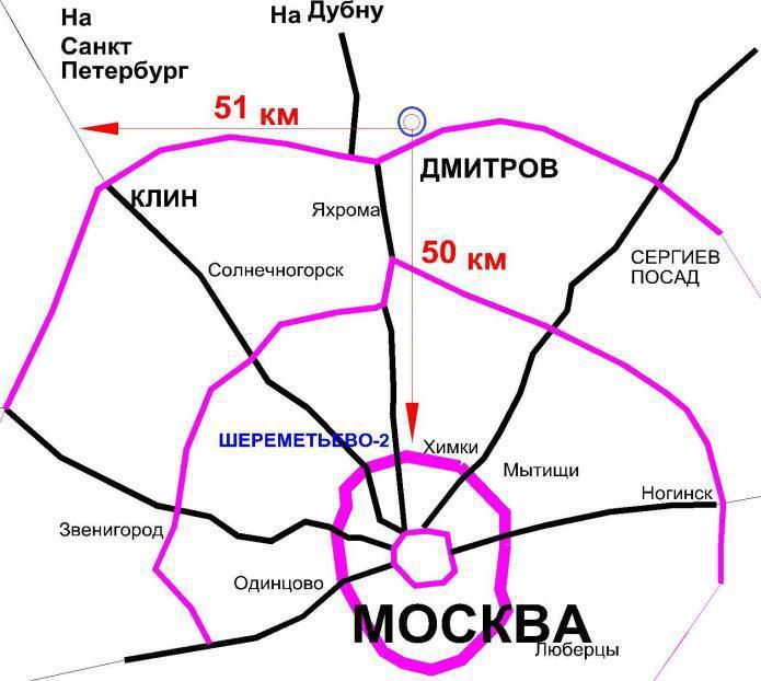 Карта дмитров московская обл