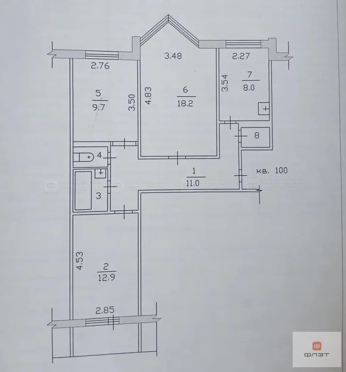 Продажа квартиры, Набережные Челны, Мира пр-кт. - Фото 13