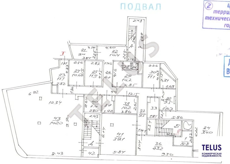 м. Бауманская, Старая Басманная, 1365 м2, часть Здания (ном. объекта: ... - Фото 11