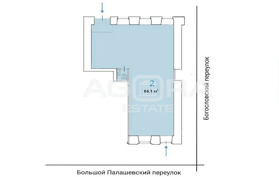 Продажа торгового помещения, м. Пушкинская, Богословский пер. - Фото 2