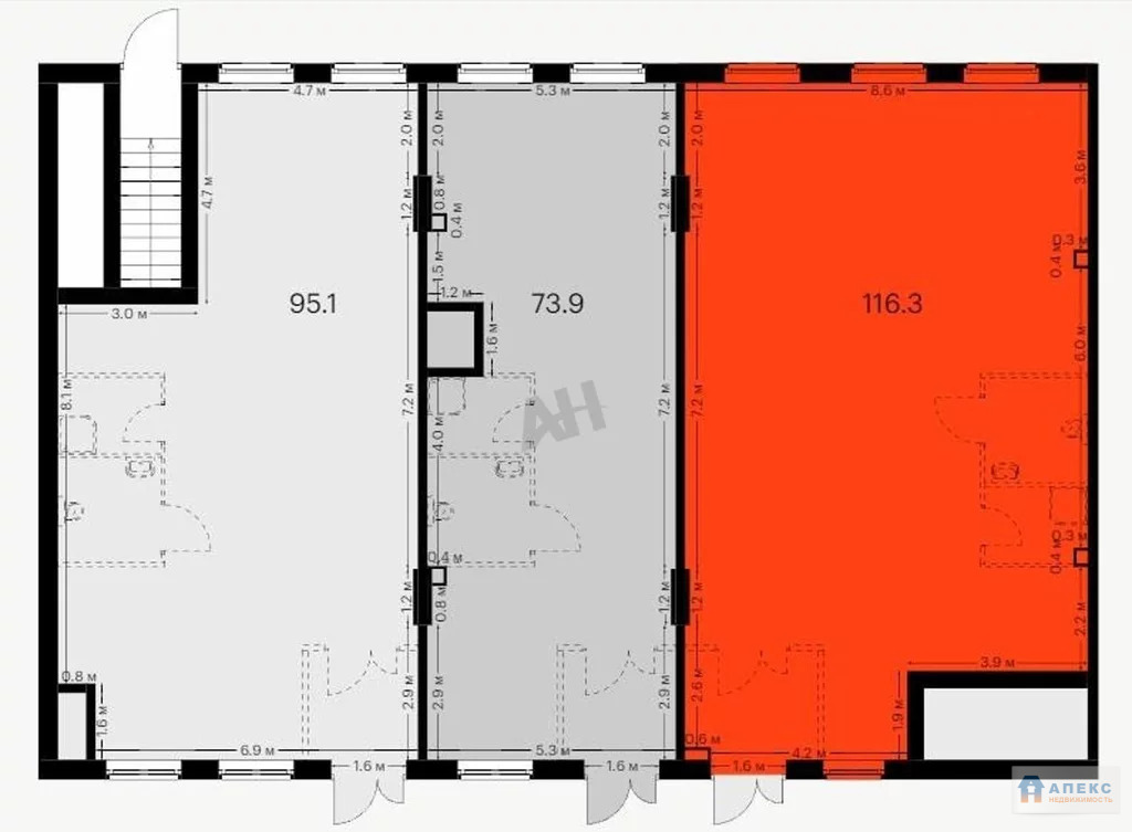 Продажа помещения (ПСН) пл. 116 м2 под магазин м. Владыкино в жилом . - Фото 0