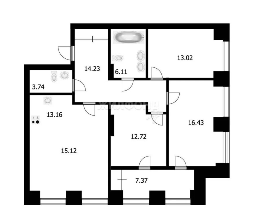 Продажа квартиры, Новосибирск, ул. Московская - Фото 46