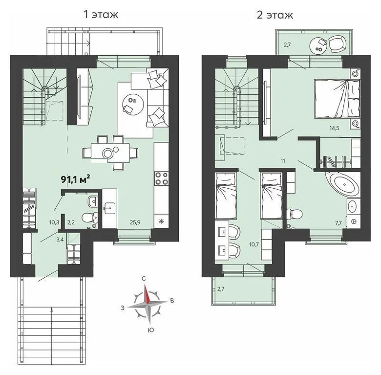 Продается дом, 91.1 м - Фото 10