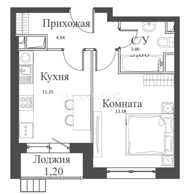 Москва, Муравская улица, д.46к1, 1-комнатная квартира на продажу - Фото 8