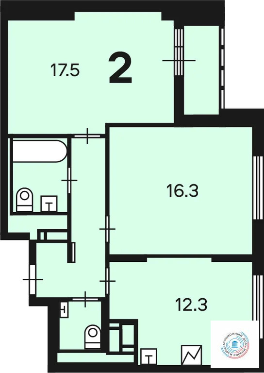 Продается квартира, 58.4 м - Фото 7