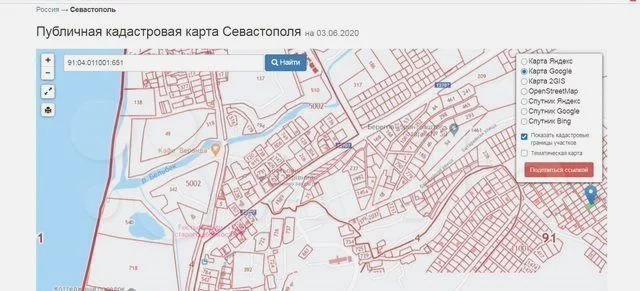 Публичная карта севастополя