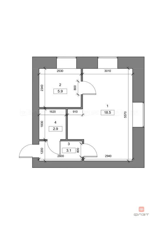 Продажа квартиры, Казань, ул. Короленко - Фото 12