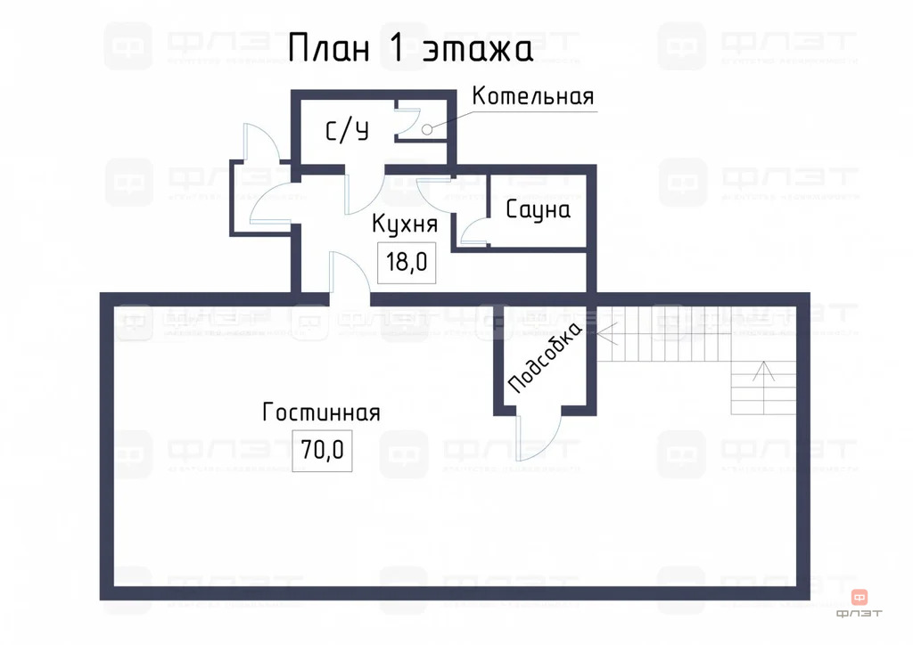 Продажа дома, Калинино, Высокогорский район, ул. Центральная - Фото 17