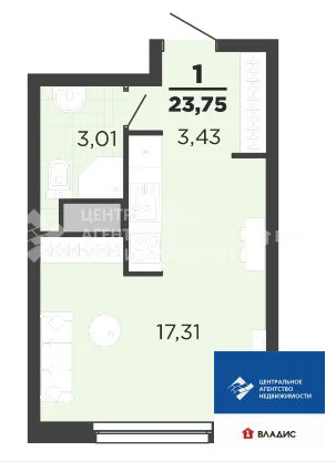 Продажа квартиры в новостройке, Рязань, жилой комплекс Метропарк - Фото 6