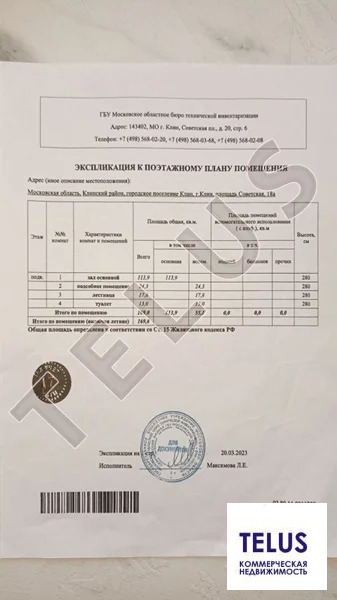 МО, Клин, ул Советская, 213 м2, цокольное помещение (ном. объекта: ... - Фото 3