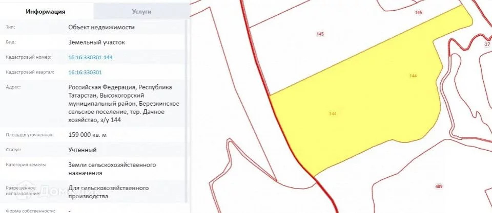 Кадастровая карта пермяки высокогорский