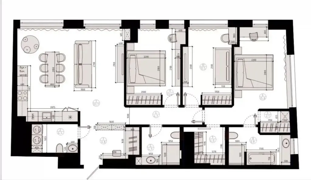 Продажа 3х к.кв. на Карамышевской набережной. - Фото 16