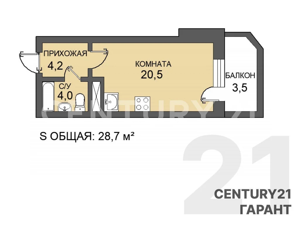 Продажа квартиры, Малое Верево, Гатчинский район, ул. Кириллова - Фото 25