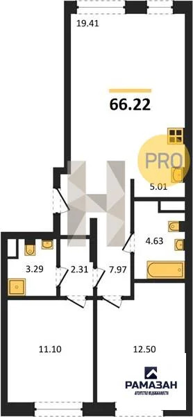 Продажа квартиры в новостройке, Казань, м. Проспект Победы, ул. ... - Фото 1