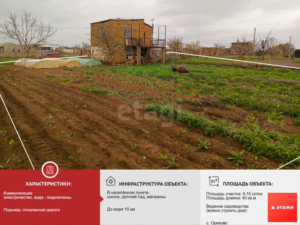 Продажа дома, Орехово, Сакский район, Озерная улица - Фото 0