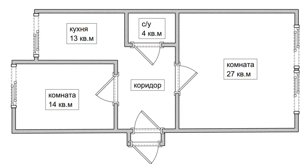 2-к. квартира, 70,1 м2, 7/7 эт. - Фото 17