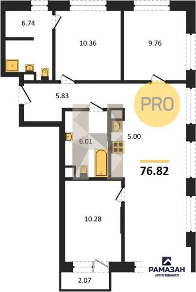 Продажа квартиры в новостройке, Казань, м. Проспект Победы, ... - Фото 1