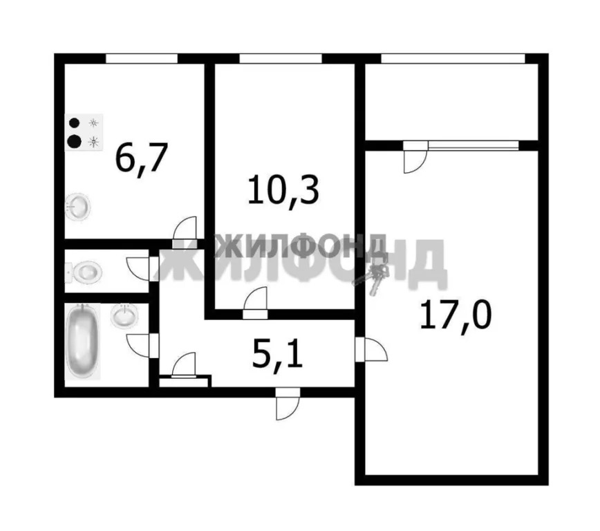 Продажа квартиры, Новосибирск, ул. Комсомольская - Фото 6