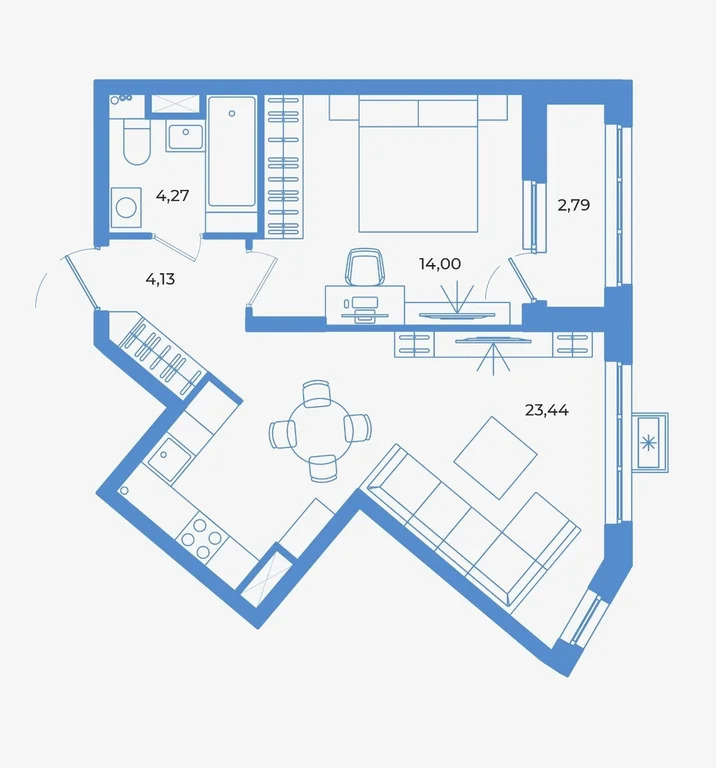 Продается квартира, 48.63 м - Фото 3