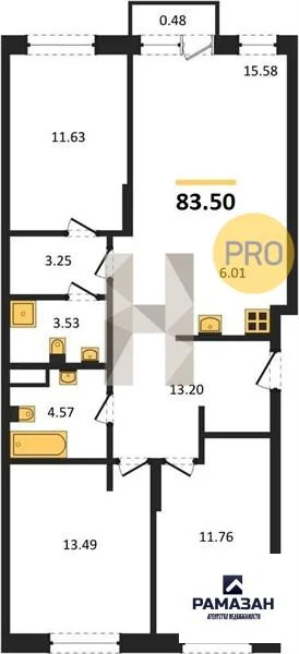 Продажа квартиры в новостройке, Казань, м. Проспект Победы, ул. ... - Фото 1