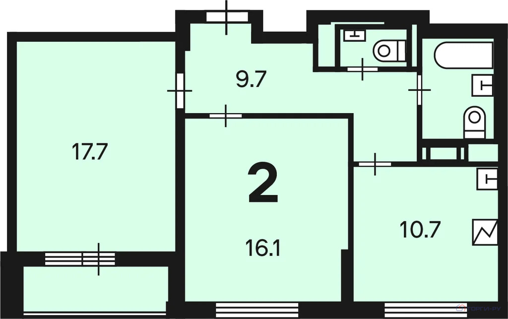 Продажа квартиры, Харьковский проезд - Фото 4